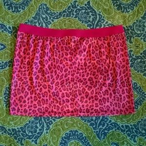 Micro mini skirt animal print